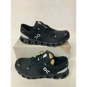 -519 On Cloud X 3, Black, Womens Running Shoes-US 8.5 Womens